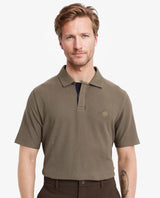Men's Green Casual Regular Fit Solid Half Sleeves Polo Tshirt
