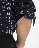 Men's Black Casual Regular Fit Printed Full Sleeves Shirt