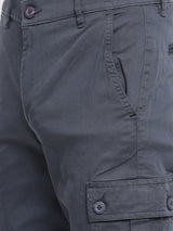 Men's Slim Fit Solid Mid Rise Cuffed Jogger