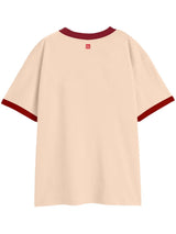 Girls Pink Casual Printed Regular Fit Half Sleeves Tshirt