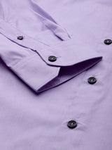Men's Slim Fit Solid Full Sleeves Cutaway Collar Formal Shirt