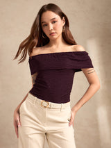 Women's Wine Party Solid  Top
