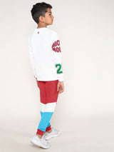 Boys Multicolor Casual Printed Regular Fit Full Sleeves Co-ord Set