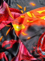 Women's Black Modal Viscose Saree