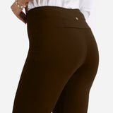 Women's Brown Solid Sports High Rise Trouser