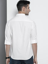 Men's Slim Fit Solid Full Sleeves Spread Collar Casual Shirt