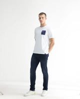 Men's Blue Casual Slim Fit Solid Jeans