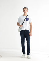 Men's Blue Casual Slim Fit Solid Jeans