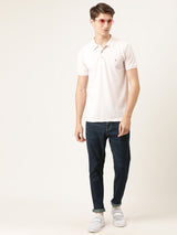 Men's Slim Fit Solid Mid Rise Jeans