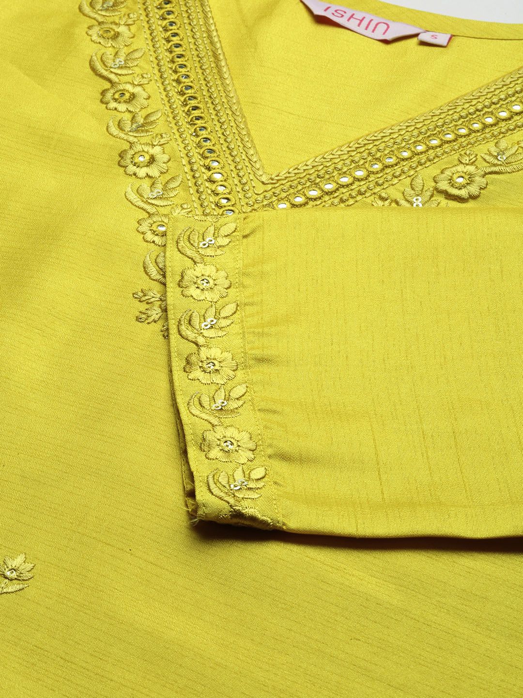 Women's Mustard Regular Kurta Set