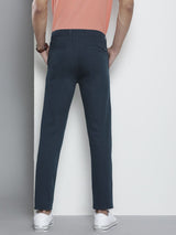 Men's Slim Fit Solid Mid Rise Stretchable Chinos