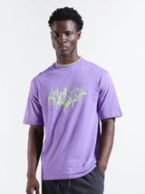 Men's Boxy Batman Printed Round Neck Tshirt