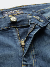 Men's Slim Fit Solid Low Rise Stretchable Jeans