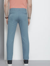 Men's Slim Fit Solid Mid Rise Stretchable Chinos