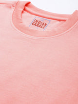 Men's Red Casual Round Neck Solid Full Sleeves Sweatshirt