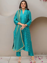 Women's Pink Kurta Set with Duppatta
