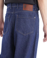 Men's Blue Casual Baggy Fit Solid Jeans