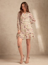 Women's Multicolor Casual Fit & Flared Dress