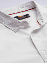 Men's Slim Fit Solid Full Sleeves Spread Collar Casual Shirt
