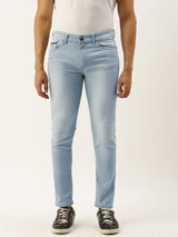 Men's Slim Fit Solid Low Rise Stretchable Jeans