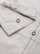 Men's Slim Fit Checkered Full Sleeves Spread Collar Casual Shirt