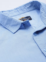 Men's Regular Fit Solid Full Sleeves Cutaway Collar Formal Shirt