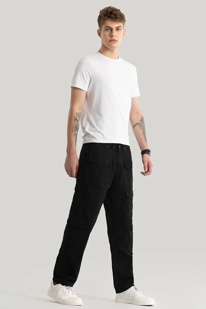 Men's Black Casual  Jeans