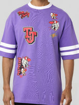 Men's Oversized Tom & Jerry Printed Round Neck Tshirt