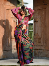 Women's Multicolor Modal Viscose Saree