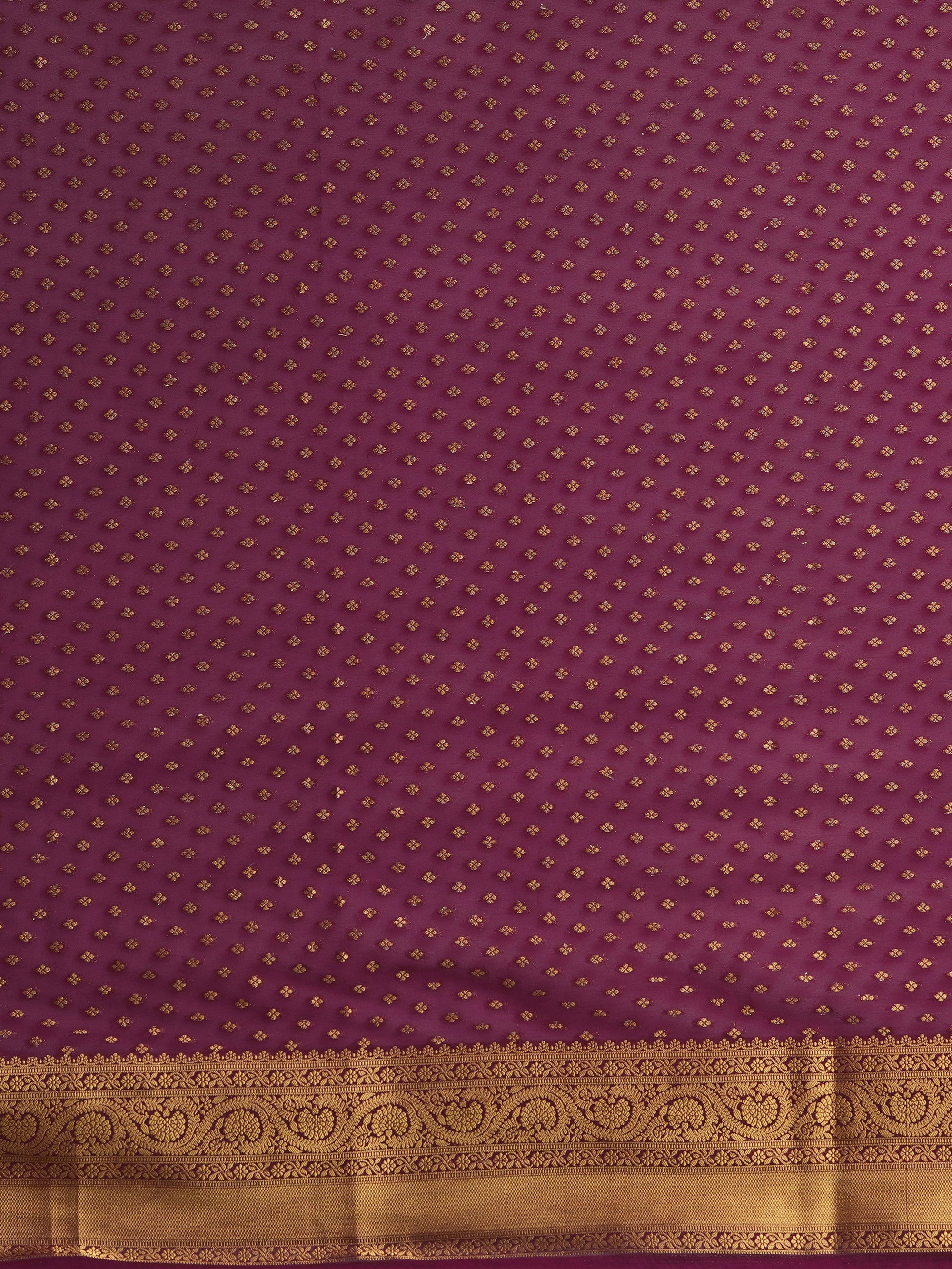 Women's Georgette Red Woven Design Designer Saree with Blouse Piece