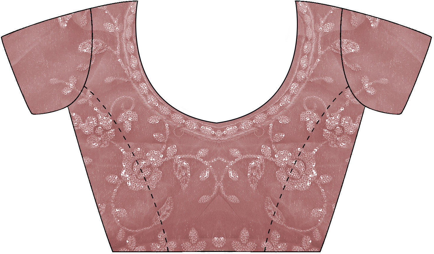 Women's Georgette Pink Embellished Designer Saree with Blouse Piece