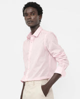Men's Pink Casual Regular Fit Solid Full Sleeves Shirt