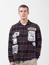 Men's Brown Casual Solid Full Sleeves Shirt
