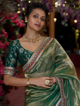 Women's Multicolor Silk Saree