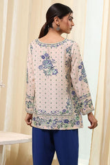 Women's White Festive Three Quarter Sleeves Kurti
