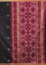 Women's Black Zariwork Tissue Saree