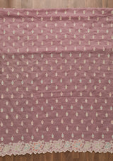 Women's Pink Sequins Organza Unstitched Salwar Suit