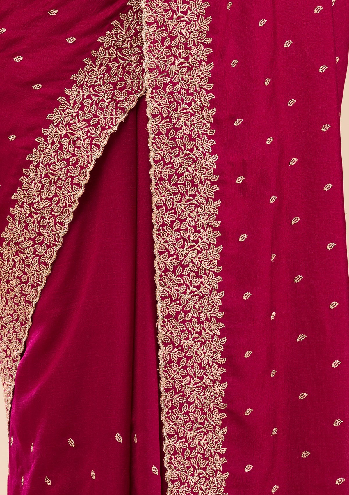 Women's Maroon Zariwork Soft Silk Saree