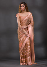 Women's Pink Swarovski Shimmer Georgette Saree