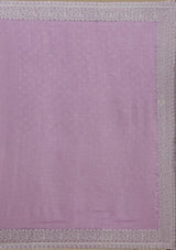 Women's Purple Zariwork Soft Silk Saree