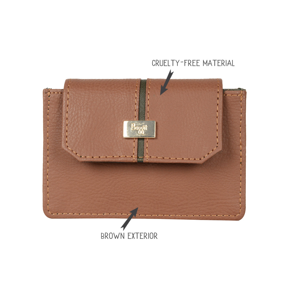 Women's Bustle Brown Small Harmonium Wallet