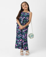 Girls Multicolor Casual Top and Bottom