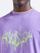 Men's Boxy Batman Printed Round Neck Tshirt