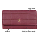 Women's Dragonfruit Red Large 3 Fold Wallet