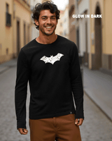 Men's Black Batman Graphic Printed Tshirt
