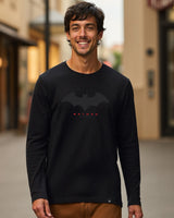 Men's Black Batman Graphic Printed Tshirt