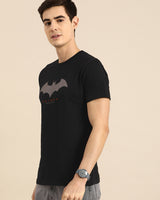 Men's Black Batman Graphic Printed Tshirt