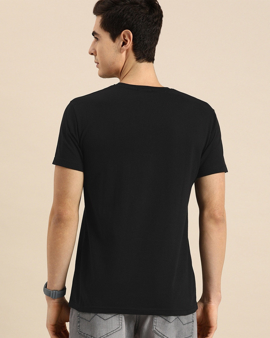 Men's Black Batman Graphic Printed Tshirt
