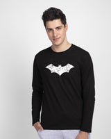 Men's Black Batman Graphic Printed Tshirt