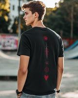 Men's Black House of the Dragon Iconic Graphic Printed Tshirt
